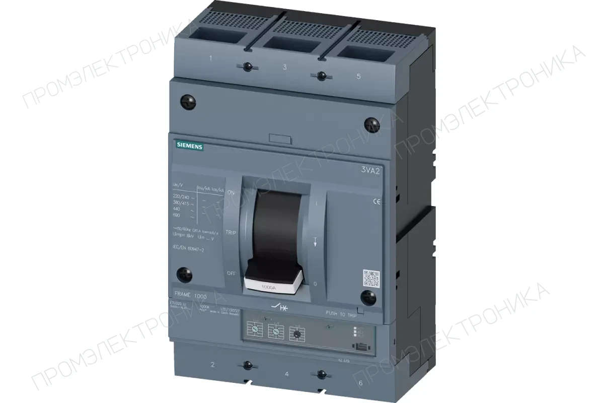 Siemens 3VA2510-5JP42-0AA0 — 3VA автоматические выключатели в литом корпусе до 250 A