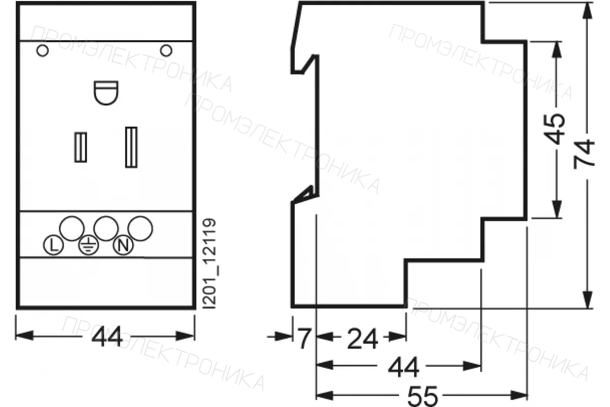 Siemens 5TE6803 — Розетки 5TE6 8
