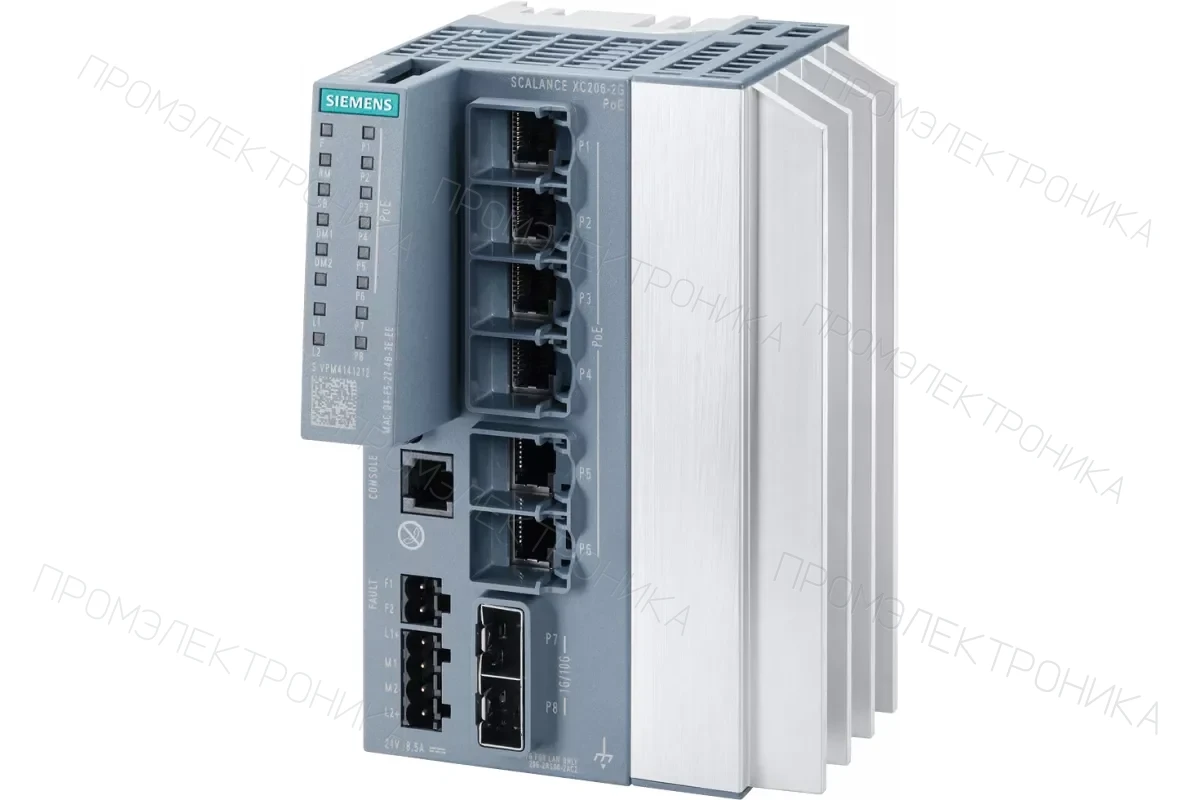 Siemens 6GK5206-2BS00-2AC2 — Scalance xc206-2sfp промышленный управляемый ie коммутатор