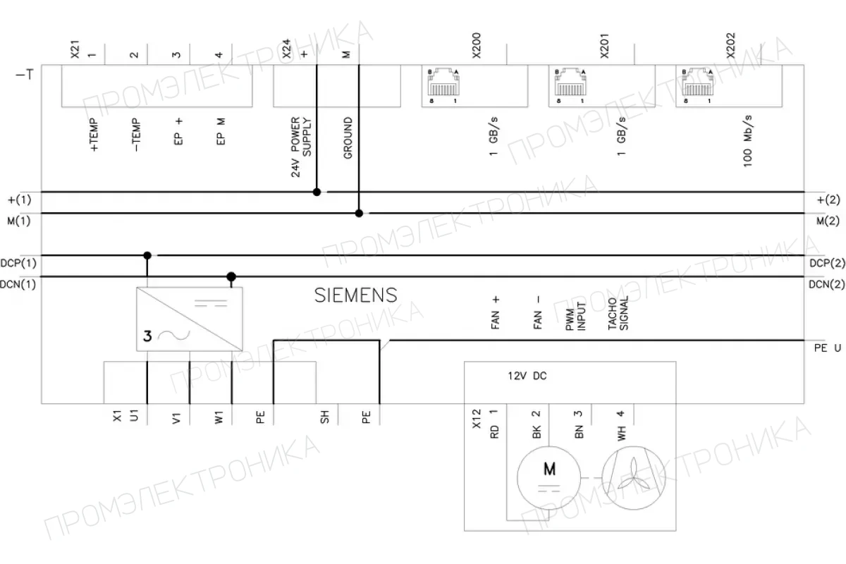 Siemens 6SL5130-6UE25-5AC0 — компонент приводной техники