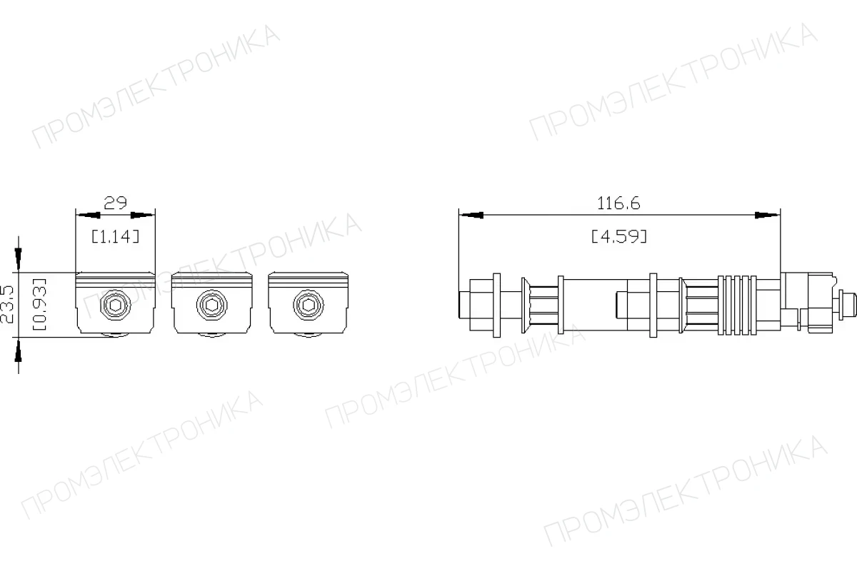 Siemens 3VA9233-0QA00 — Плоский винтовой контакт