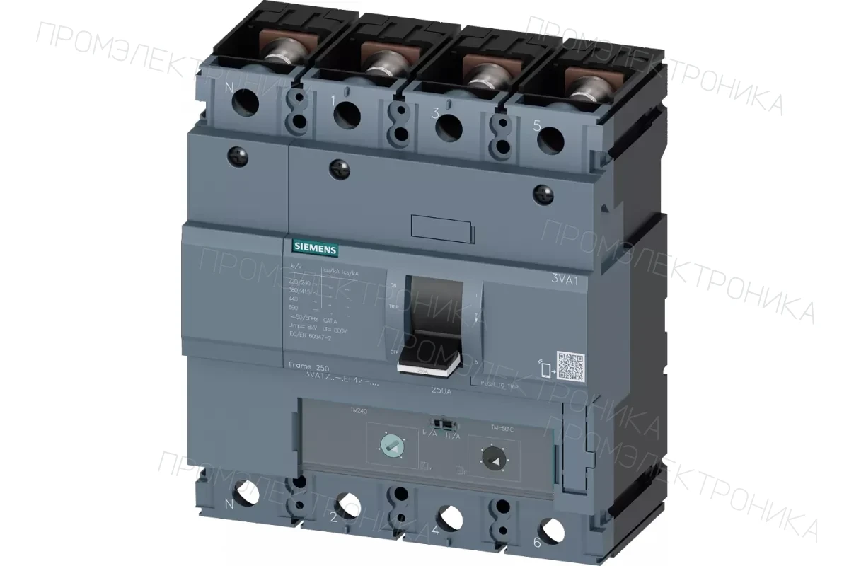 Siemens 3VA1216-4EF42-0AA0 — 3VA автоматические выключатели в литом корпусе до 250 A