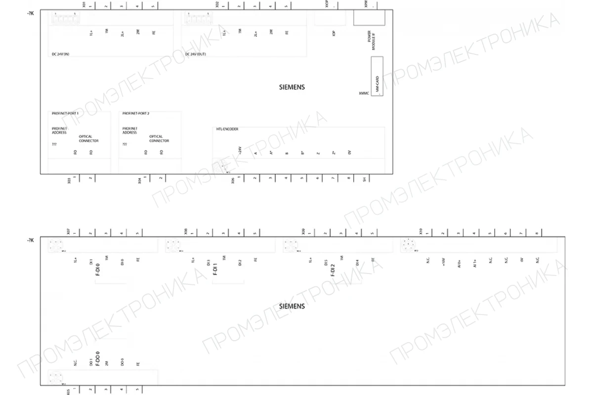 Siemens 6SL3544-0FB21-1FA0 — Блоки управления CU240D