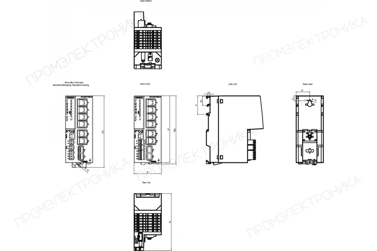 Siemens 6GK5598-1AA00-3AA0 — Блоки питания для коммутаторов SCALANCE X-500