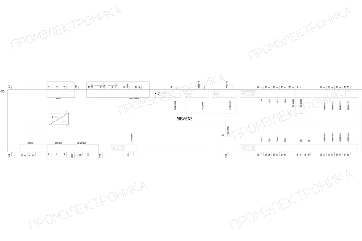 Siemens 6SL3210-5FE10-4UF0 — компонент приводной техники