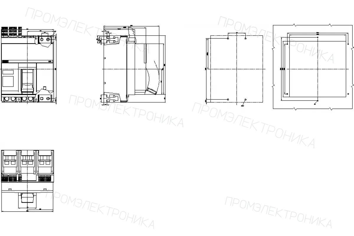 Siemens 3VA2716-5AA03-0AA0 — 3VA автоматические выключатели в литом корпусе до 250 A