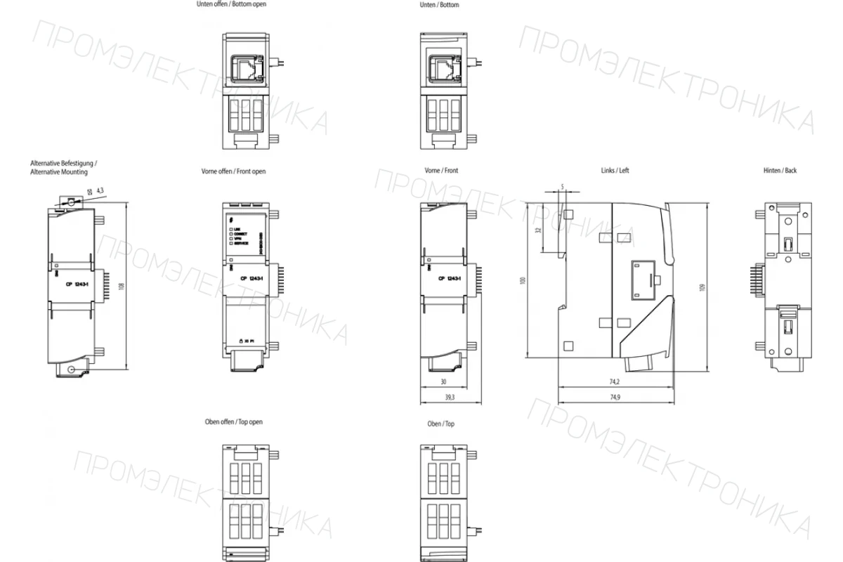 Siemens 6GK7142-7EX00-0AX0 — компонент промышленной автоматизации