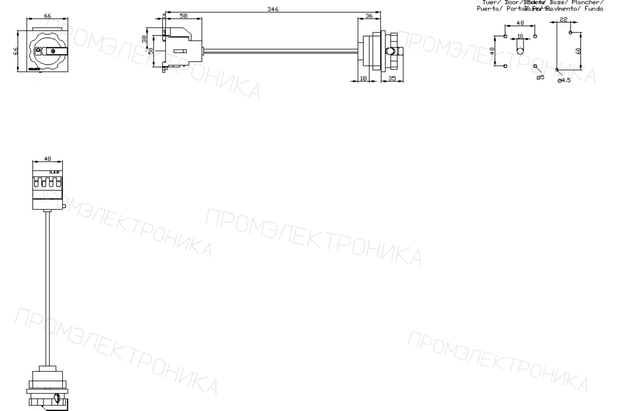 Siemens 3LD2015-0TK51 — Главный/аварийный выключатель
