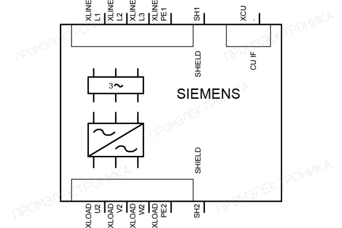 Siemens 6SL3210-1NE24-5AL0 — SINAMICS G120 СИЛОВОЙ МОДУЛЬ