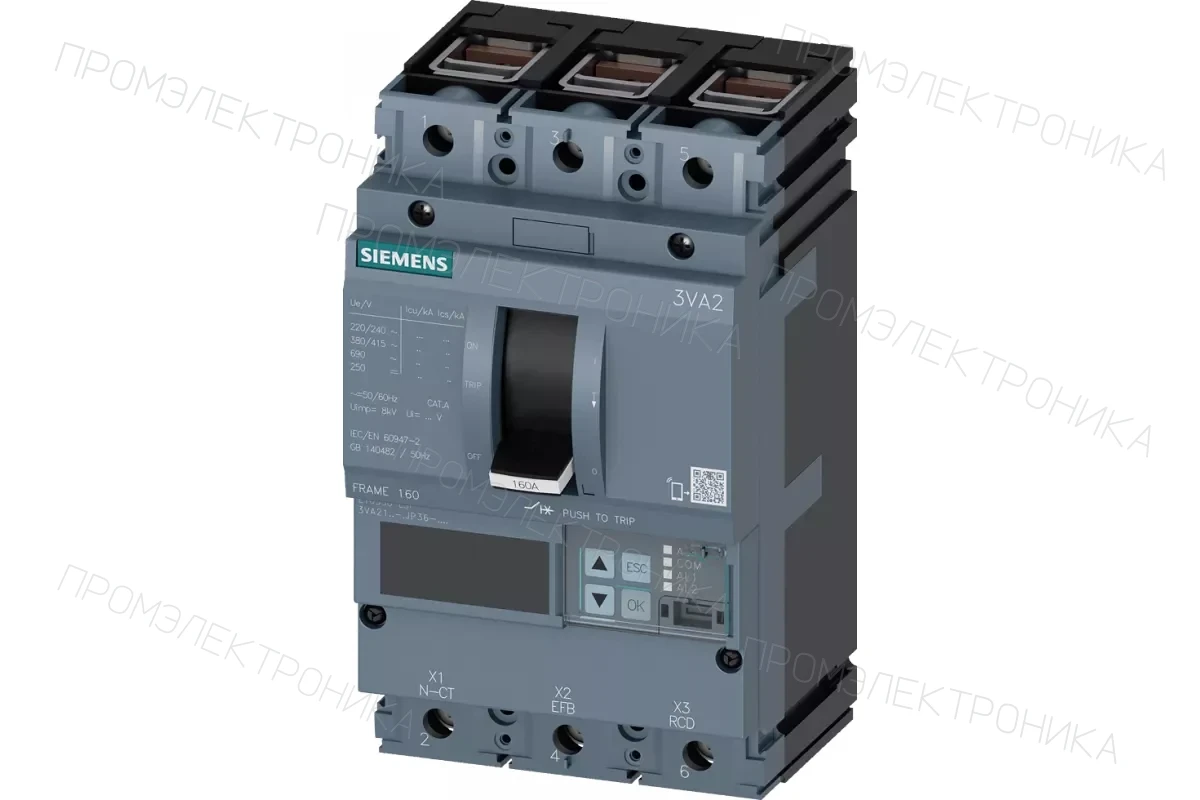 Siemens 3VA2110-5JP32-0AA0 — 3VA автоматические выключатели в литом корпусе до 250 A