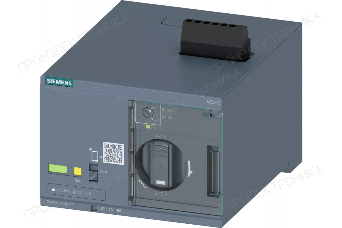 Siemens 3VA9267-0GK00 — Поворотный привод с штоком без ручки для модернизации