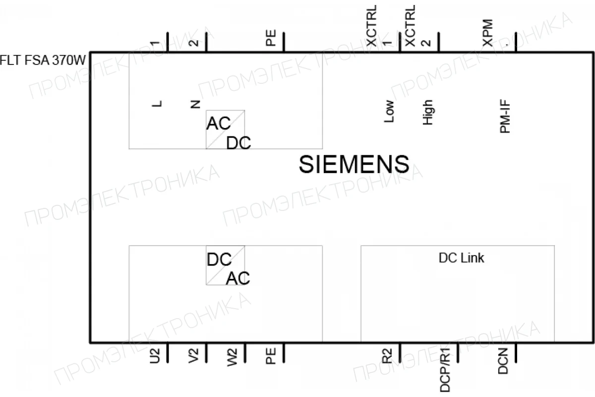 Siemens 6SL3210-1RH31-4UL0 — SINAMICS G120 модуль питание
