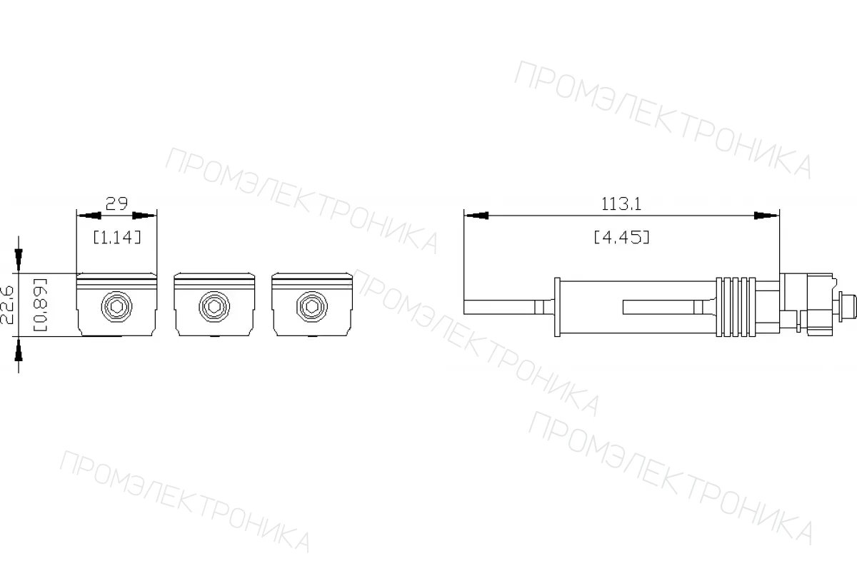 Siemens 3VA9233-0JK12 — Клемма для проводов круглого сечения cu