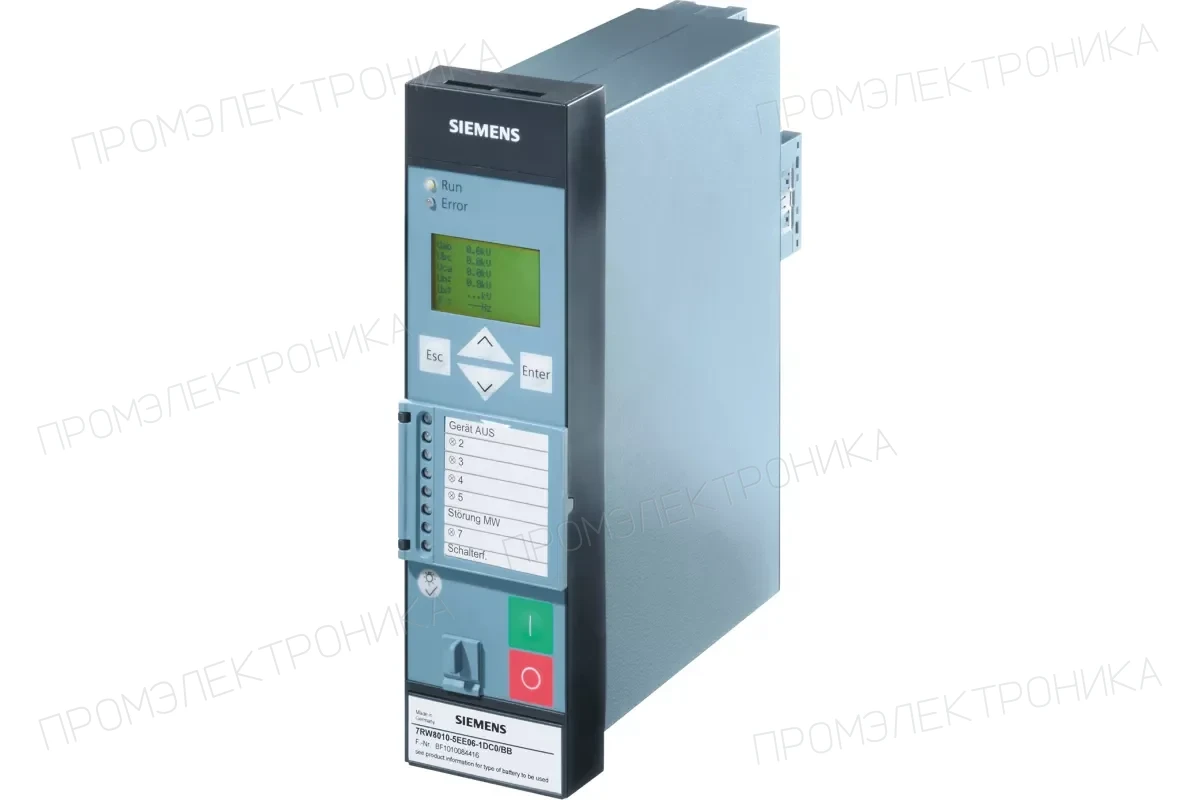 Siemens 7SJ662.-....2-.... — SIPROTEC 7SJ66 - 4xI, 4xU, 8-строчный или графический дисплей, направленная