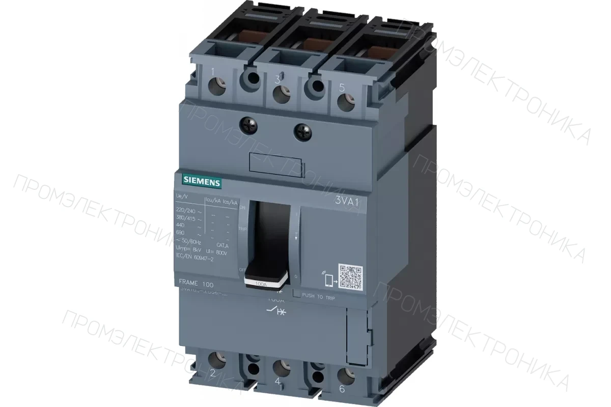 Siemens 3VA1010-2ED32-0AA0 — 3VA автоматические выключатели в литом корпусе до 250 A