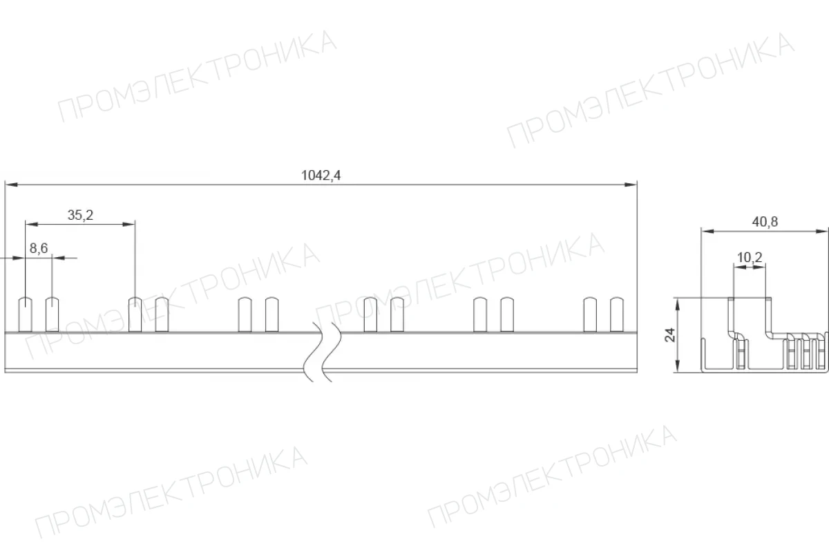 Siemens 5ST3773-0 — Сборные шины 5ST для модульных устройств