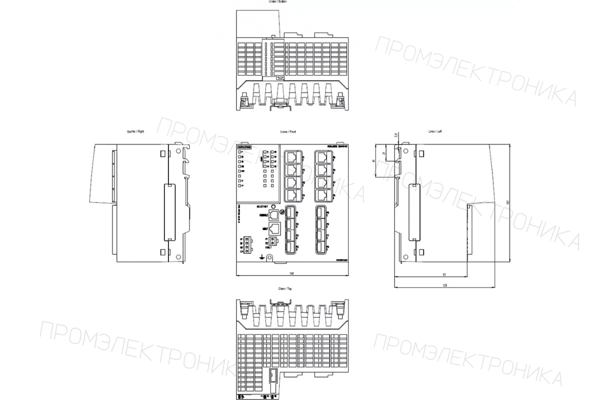 Siemens 6GK5332-0GA01-2AC2 — компонент промышленной автоматизации