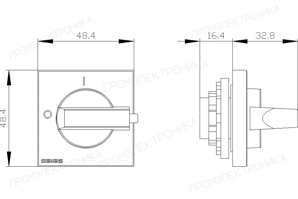 Siemens 3LD9343-5CA — Дверной поворотный механизм