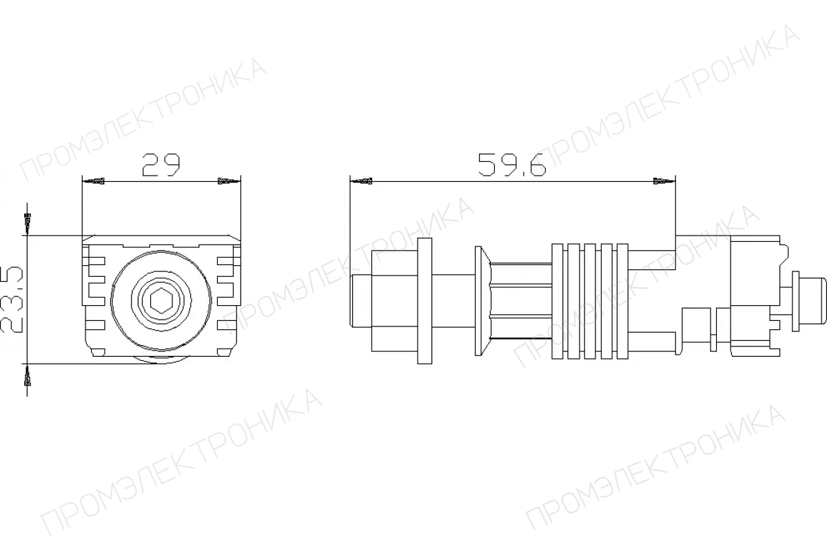 Siemens 3VA9201-0QE20 — Задняя клемма плоская длинн