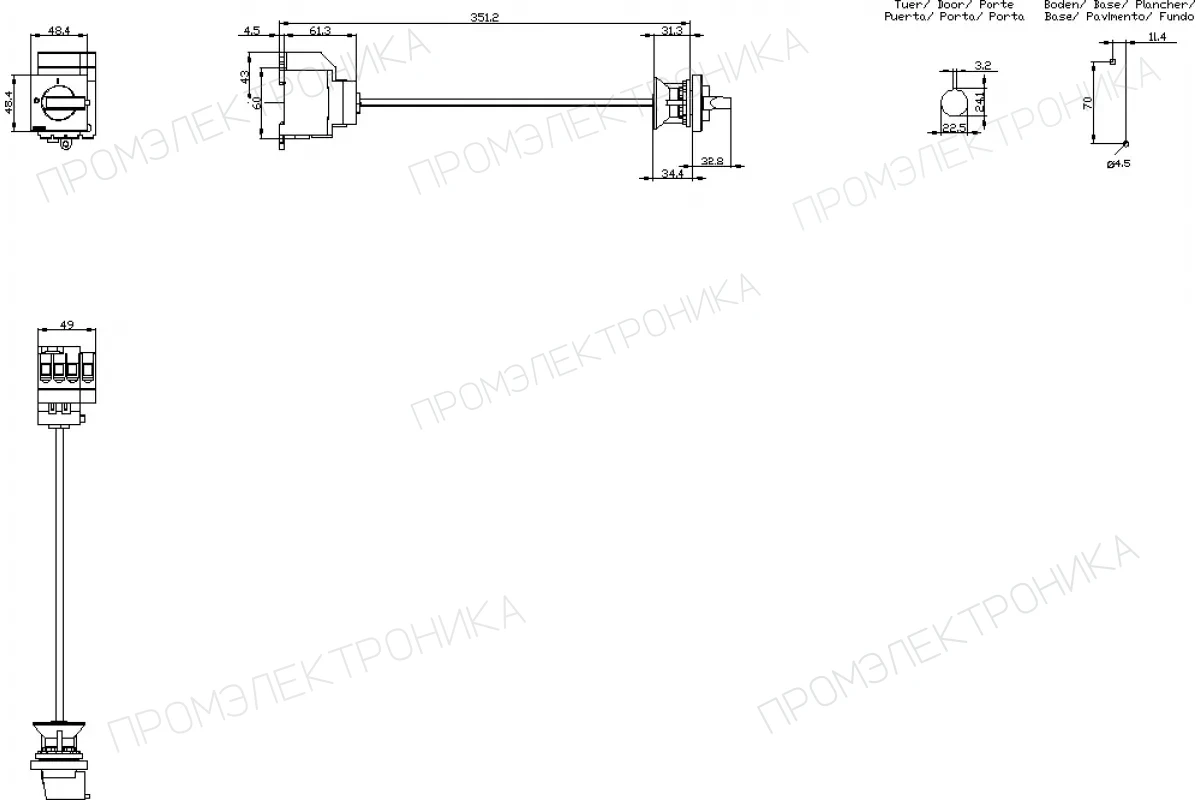 Siemens 3LD3330-1TL11 — Главный выключатель
