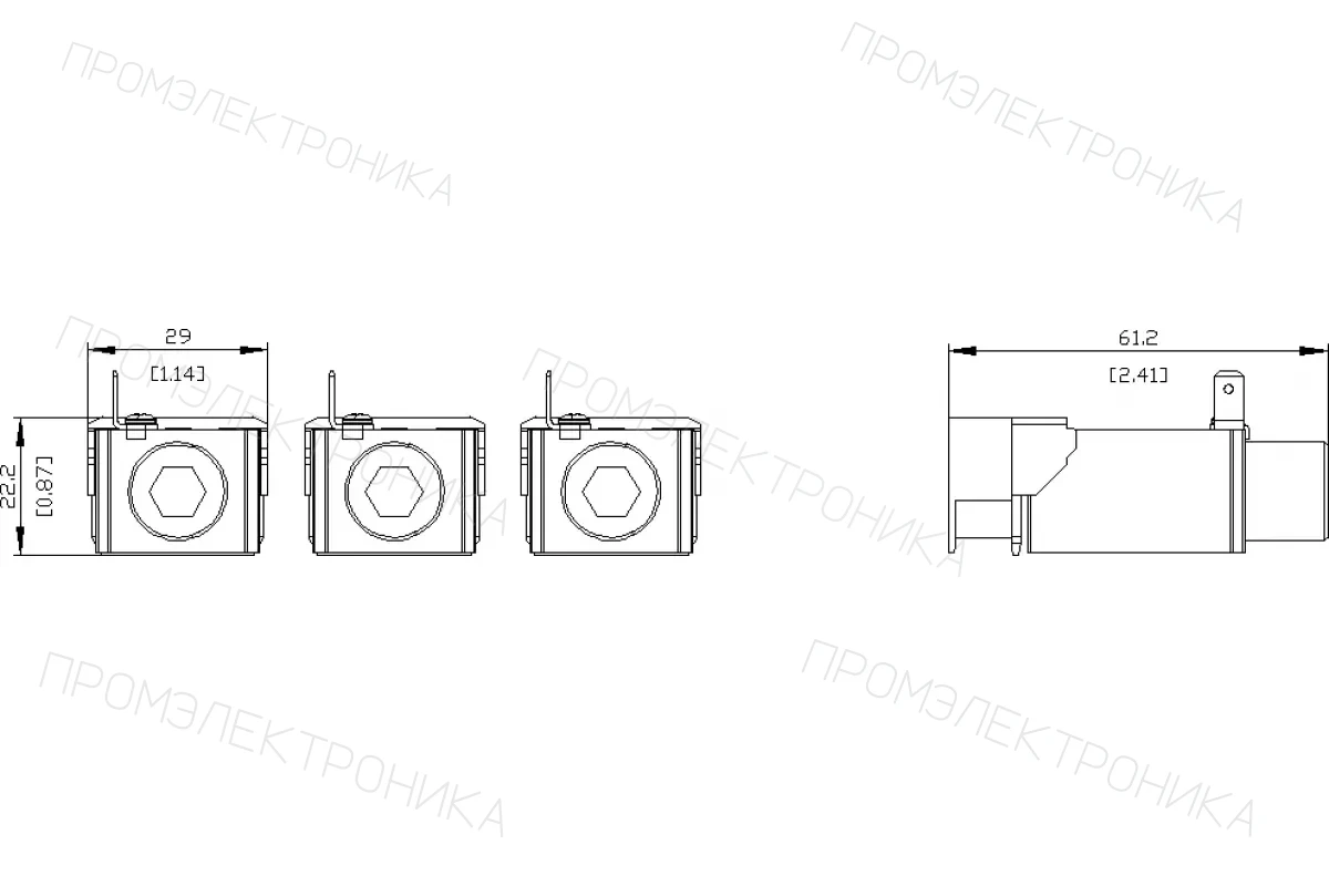 Siemens 3VA9243-0JF68 — Клемма для проводов круглого сечения для