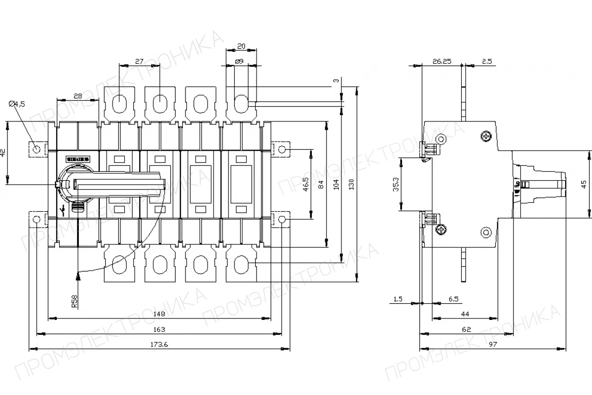 Siemens 3KD2840-0NE20-0 — Базовые блоки