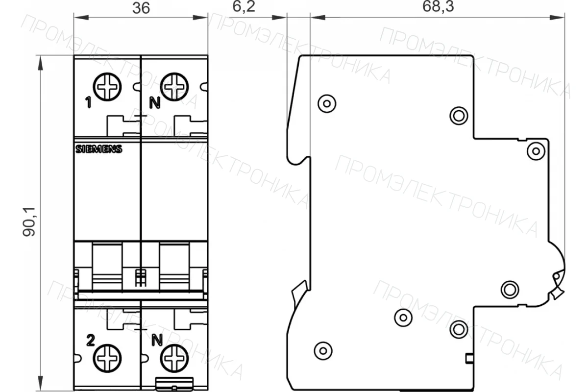 Siemens 5SL3450-7 — Основные устройства