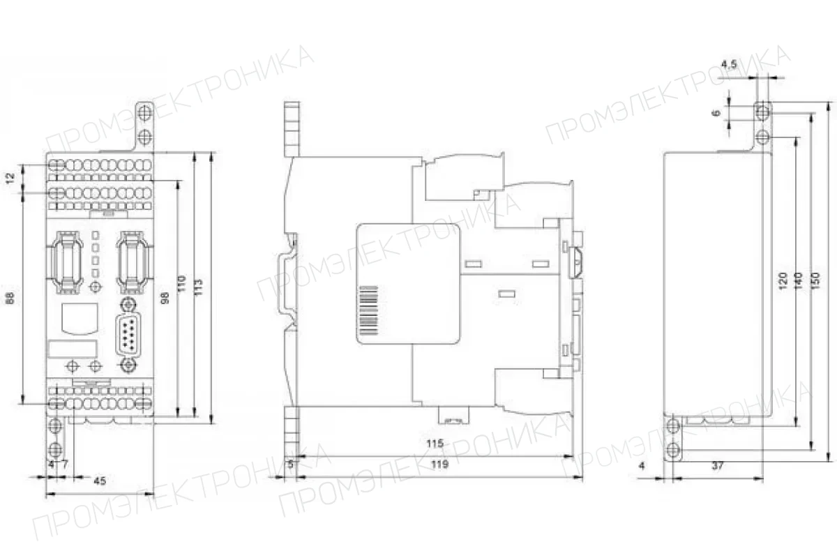 Siemens 3RK1903-3EA10 — Модуль сопряжения