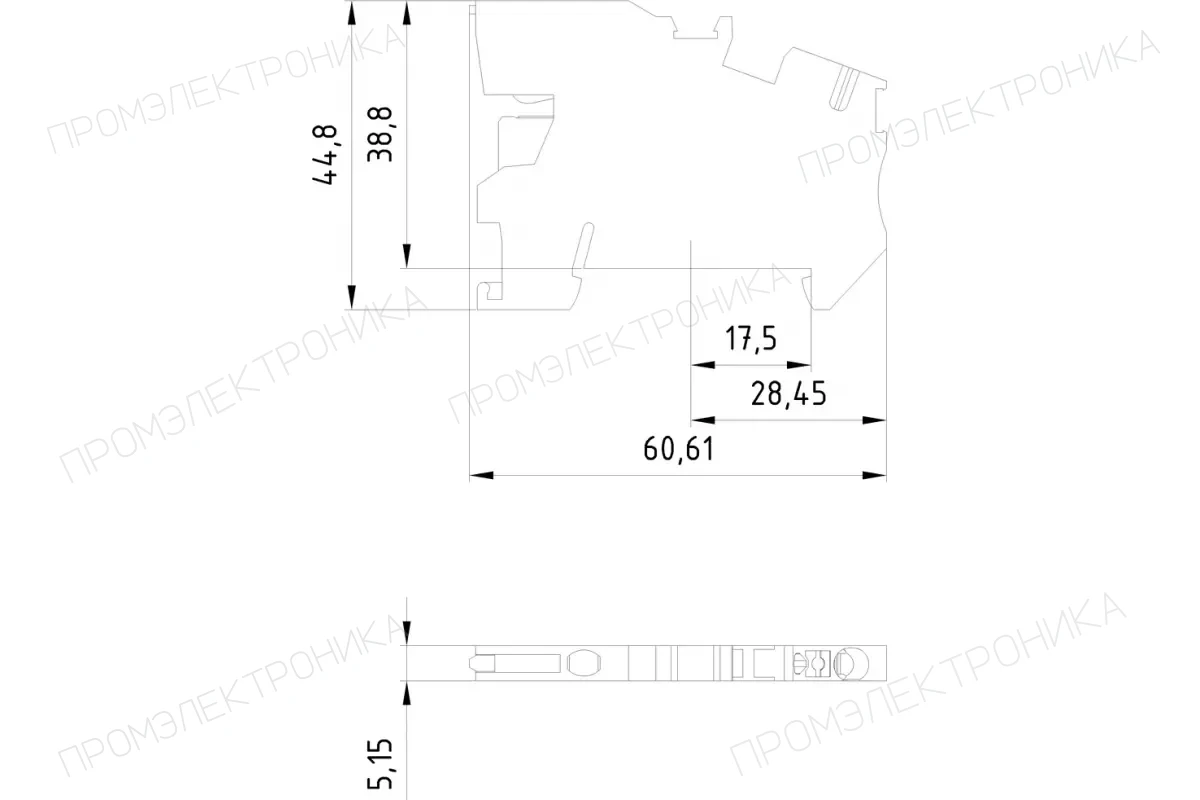Siemens 8WH6001-0CF07 — Клеммы ALPHA FIX 8WH с втычными зажимами