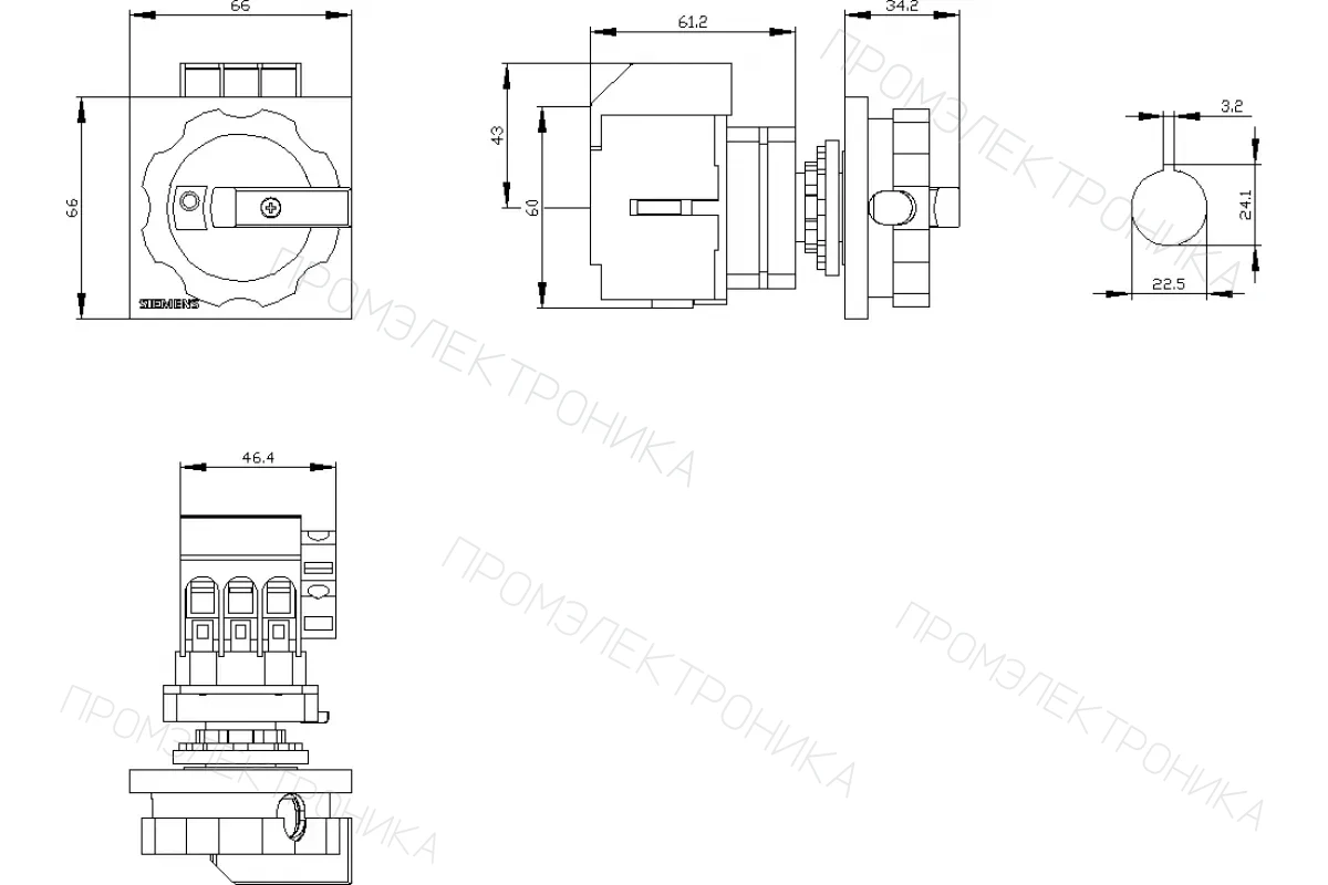 Siemens 3LD5210-0TL11 — компонент энергетического оборудования