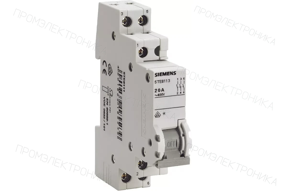 Siemens 5TE8113 — Выключатели нагрузки ON/OFF 5TE8