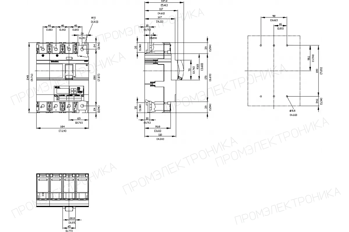 Siemens 3VA6325-5KQ41-0AA0 — Автоматический выключатель