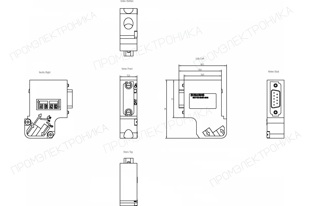 Siemens 6XV1883-4FN50 — Стеклянный волоконно-оптический кабель