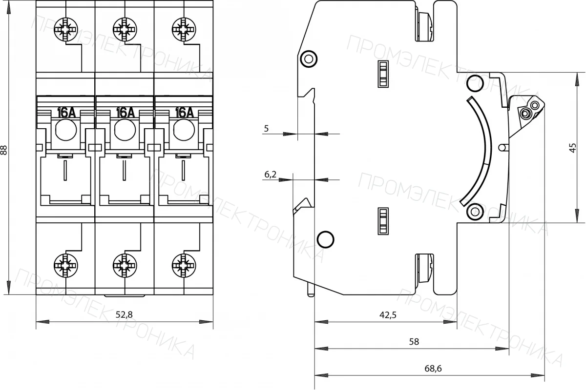 Siemens 5SG7631-0KK06 — Разъединители MINIZED