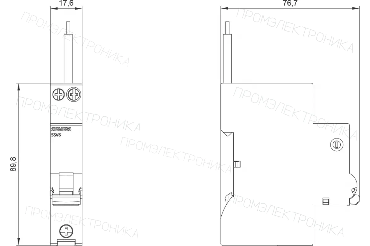 Siemens 5SV6016-7KK32 — Комбинация УОДП-Авт