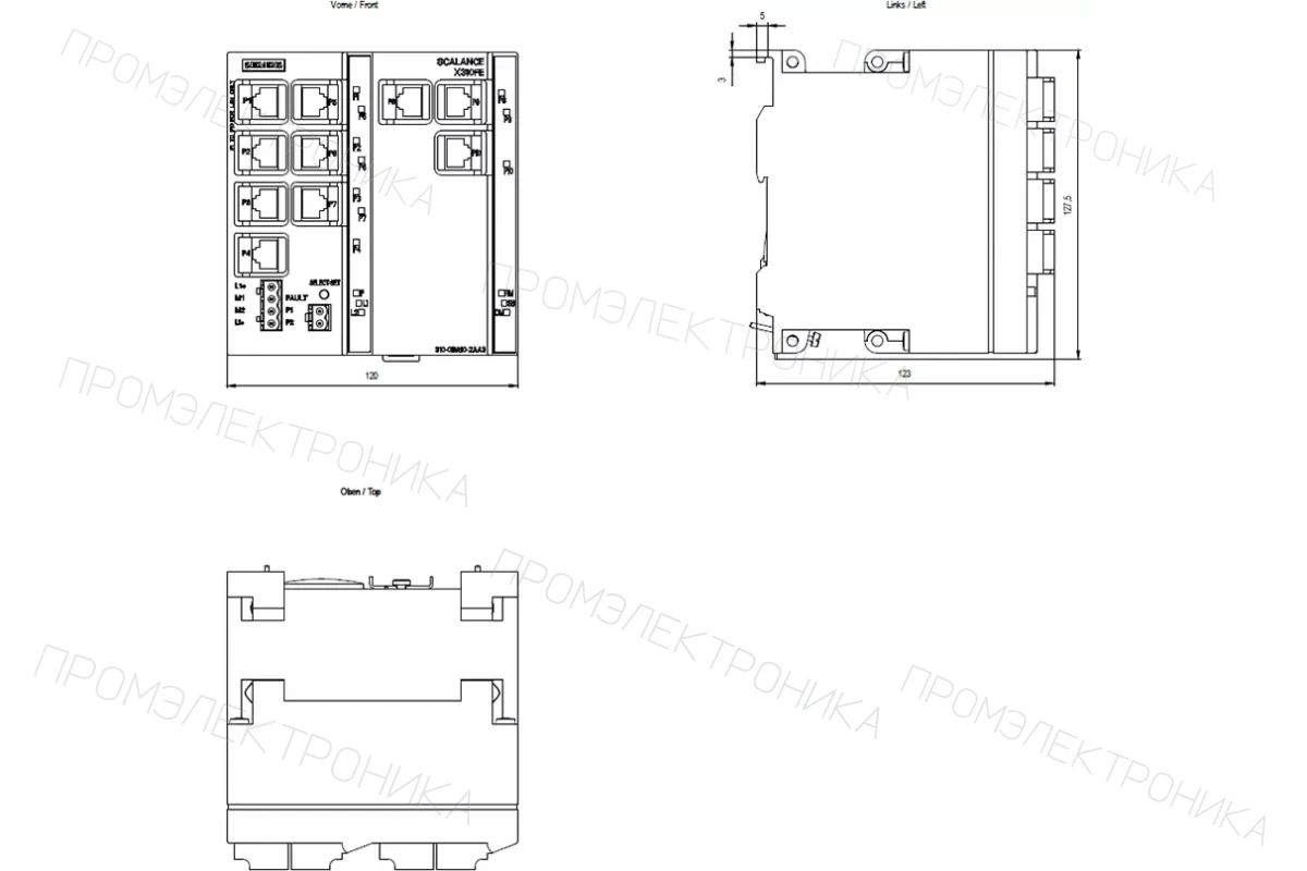 Siemens 6GK5307-3BL10-2AA3 — Управляемые коммутаторы SCALANCE X-300