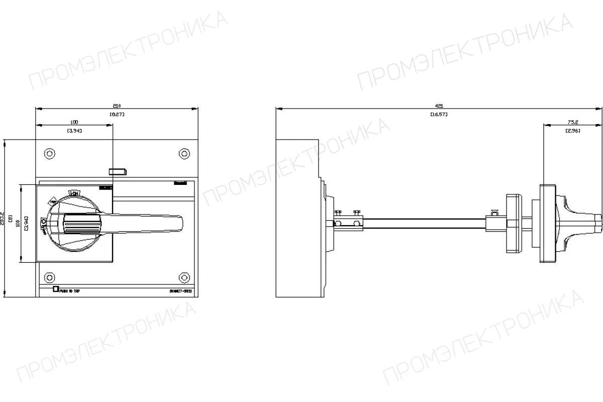 Siemens 3VA9467-0HC30 — синхронизируемый моторизованный привод SEO