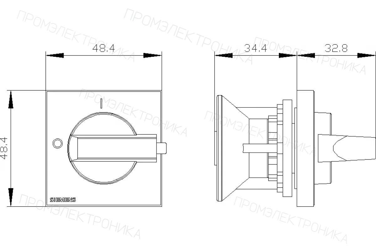 Siemens 3LD9343-4C — Селектор выключателя