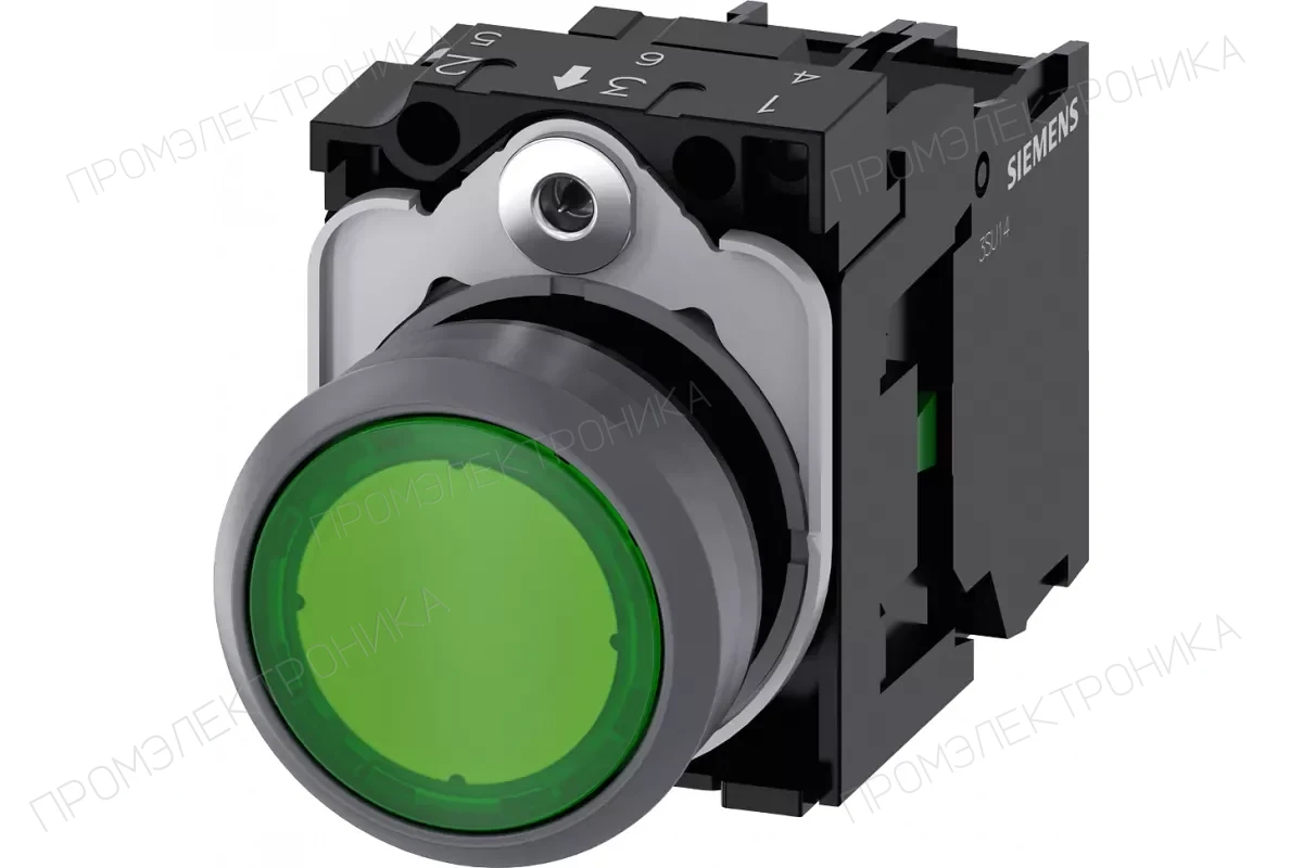Siemens 3SU1132-0AB40-1FA0 — Кнопка с подсветкой
