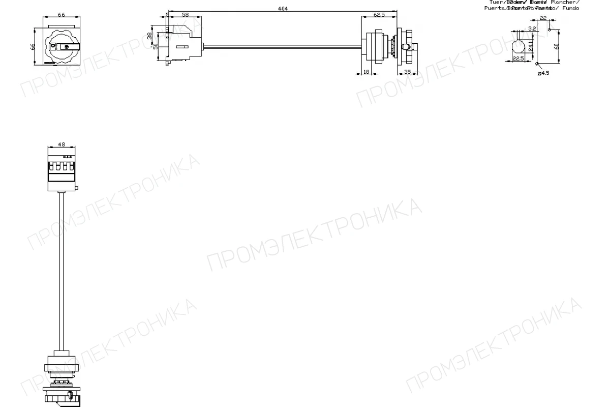 Siemens 3LD2044-0TK51 — Главный/аварийный выключатель
