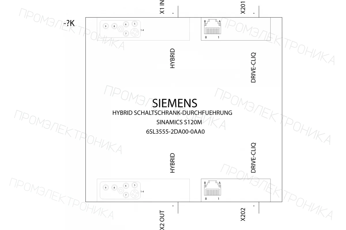 Siemens 6SL3542-6DF71-0RH2 — промышленный компонент