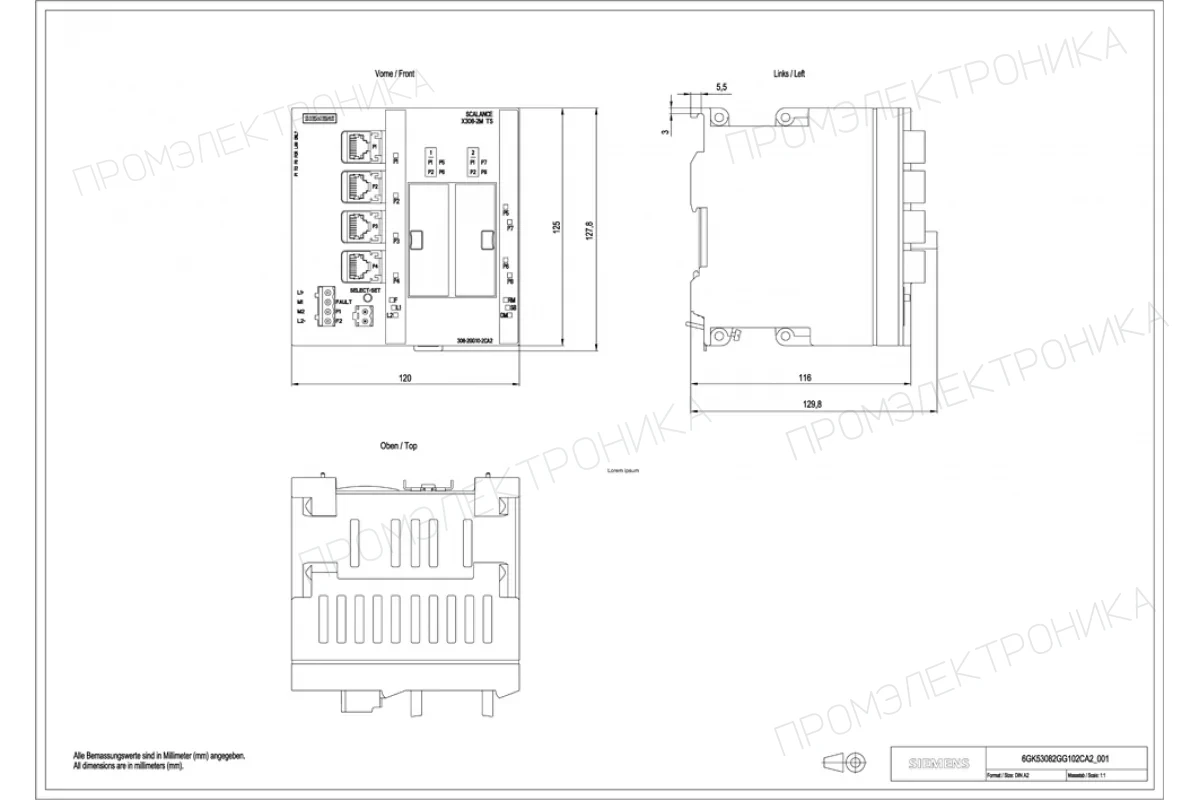 Siemens 6GK5224-4GS00-2FC2 — Scalance xc224-4c g еес промышленный управляемый ie коммутатор