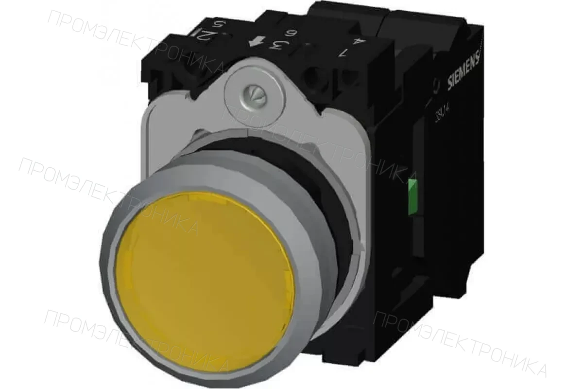 Siemens 3SU1132-0AB30-3FA0 — Кнопка с подсветкой