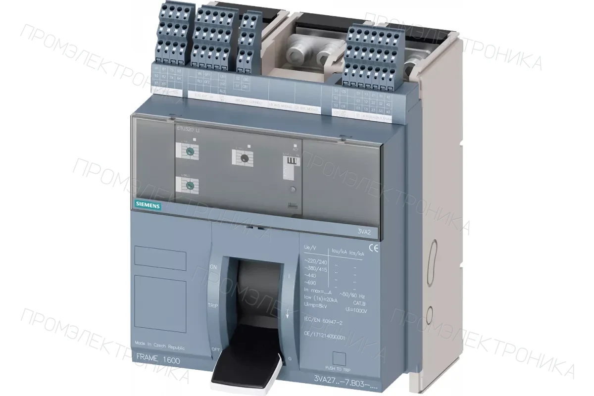 Siemens 3VA2712-5AB03-0AA0 — 3VA автоматические выключатели в литом корпусе до 250 A