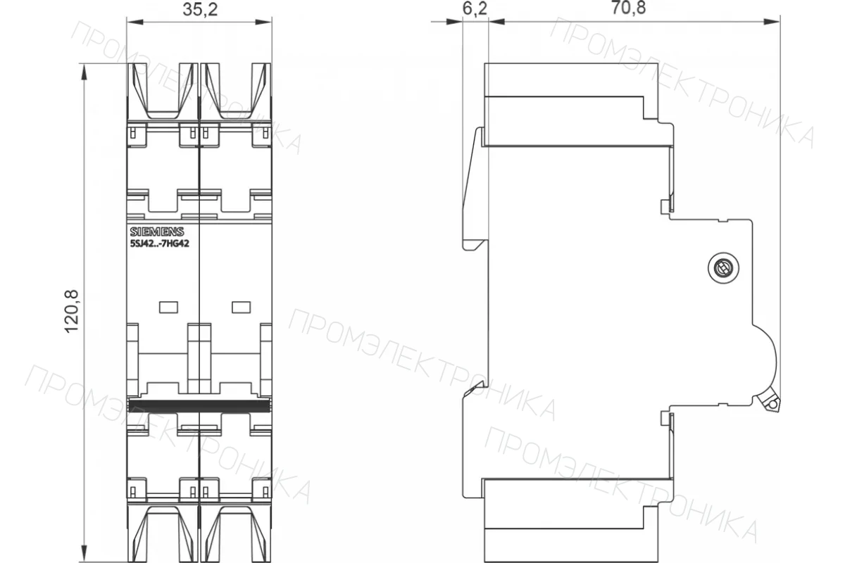 Siemens 5SJ4118-7HG42 — компонент энергетического оборудования