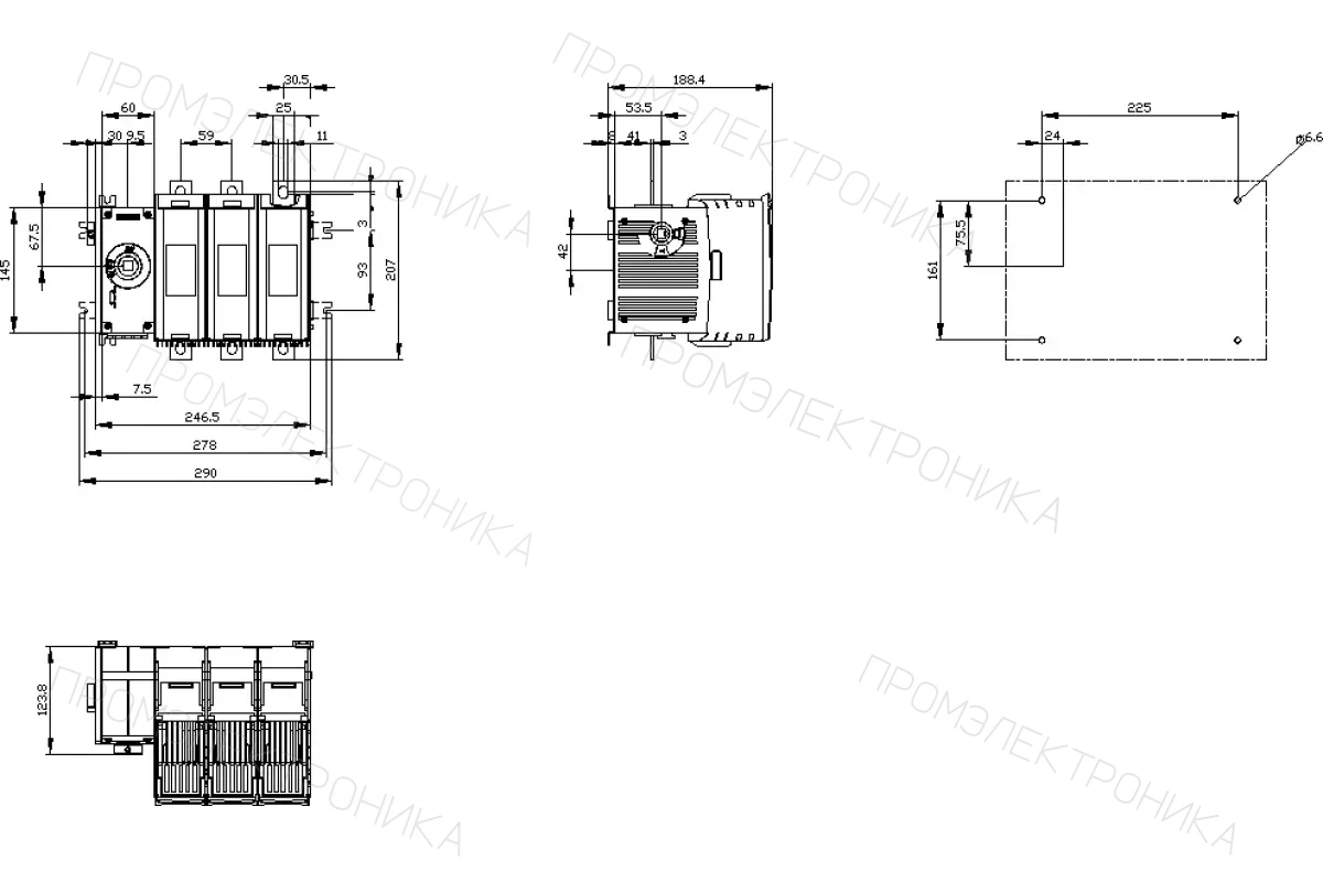 Siemens 3KF3325-0MF11-8AA1 — Предохранительный выключатель-разъединитель