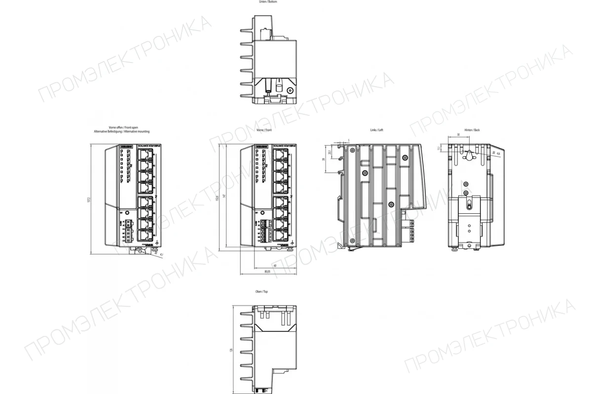 Siemens 6GK5108-0PA00-2AC2 — промышленный компонент