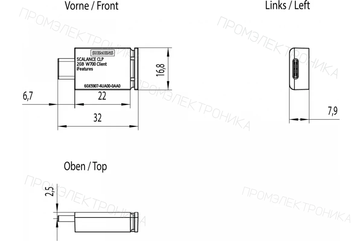 Siemens 6GK5905-0PA00 — KEY-PLUG для X-500 и XM-400