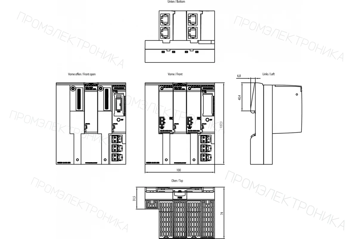 Siemens 6GK5204-0BA00-2BF2 — Коммутаторы реального масштаба времени SCALANCE XF-200IRT