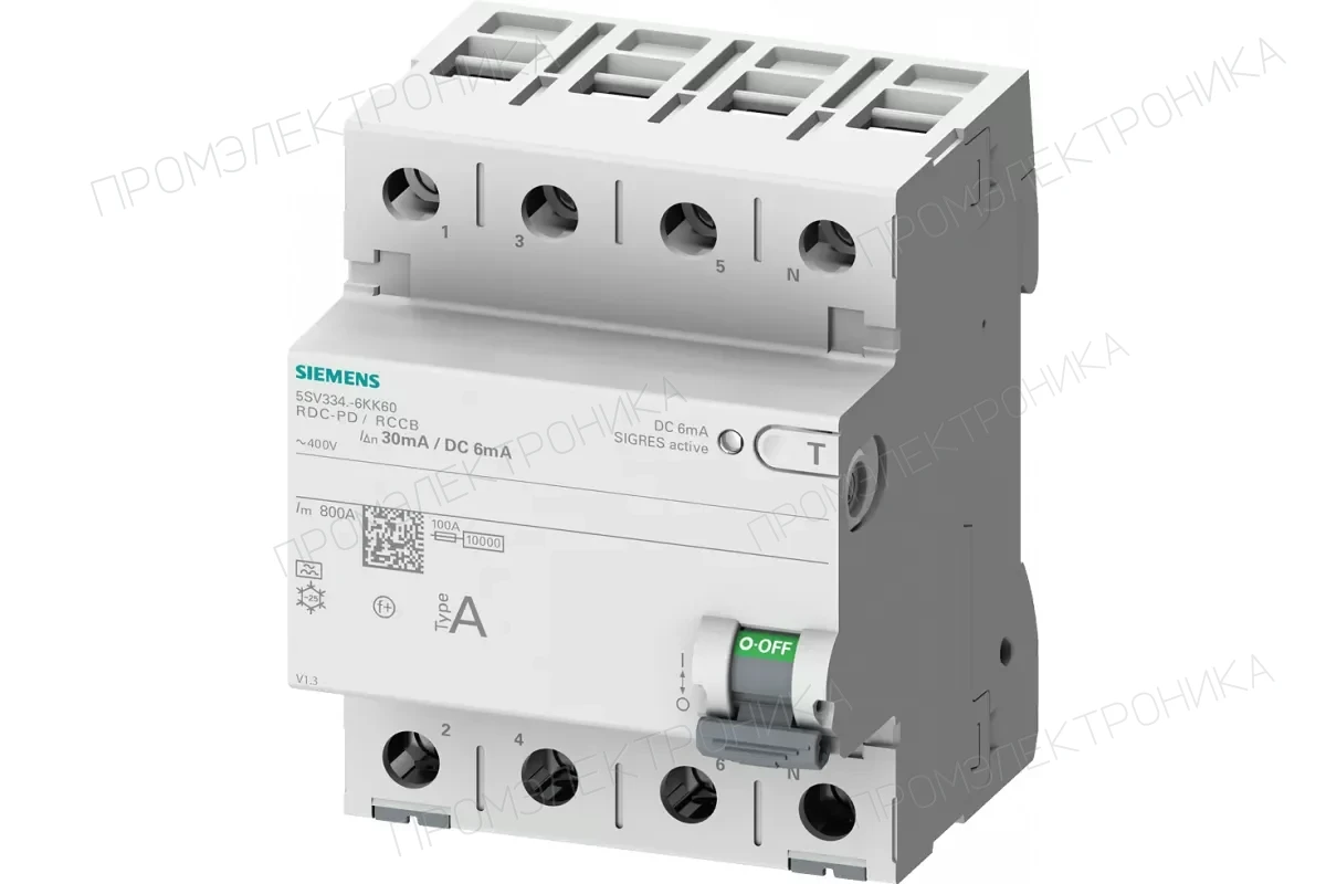 Siemens 5SV3342-4KK14 — УЗО - устройства защитного отключения